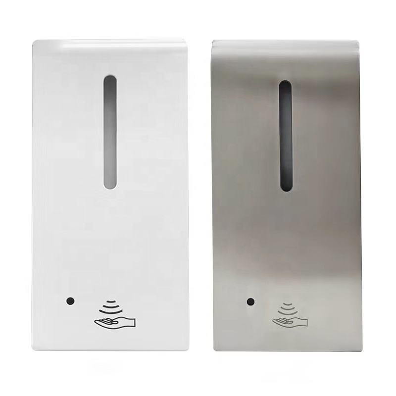 Hotel Automatic Powder Coated Stainless Metal Liquid Matte White Soap Dispenser Restaurant Stainless Soap Dispenser