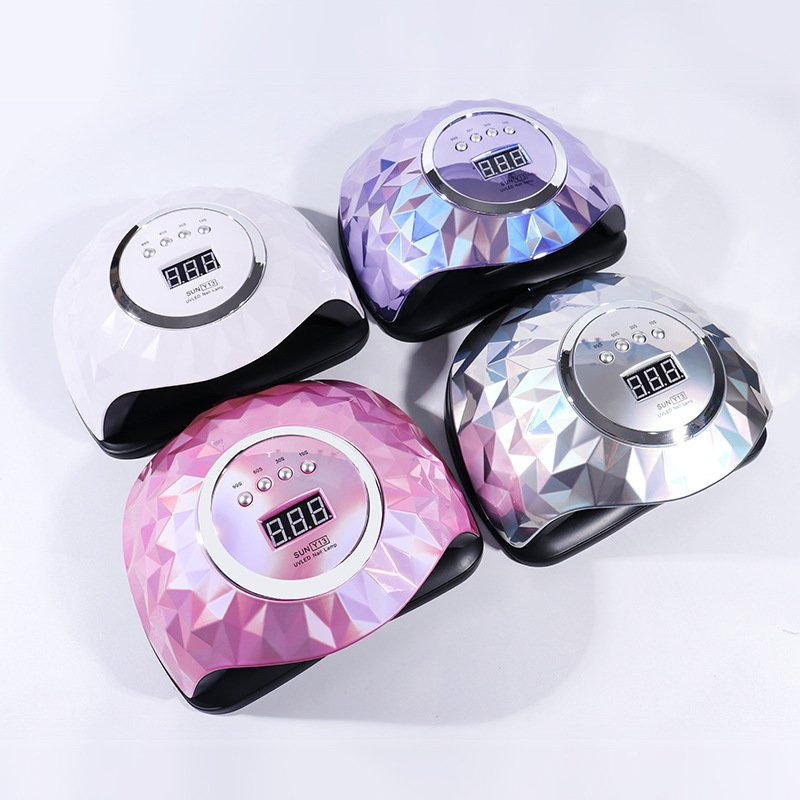 2022 New Rainbow 60LEDs Nail Gel Nail Polish Auto Sensing Nail Tools LCD Display UV LED Lamp Machine for Manicure