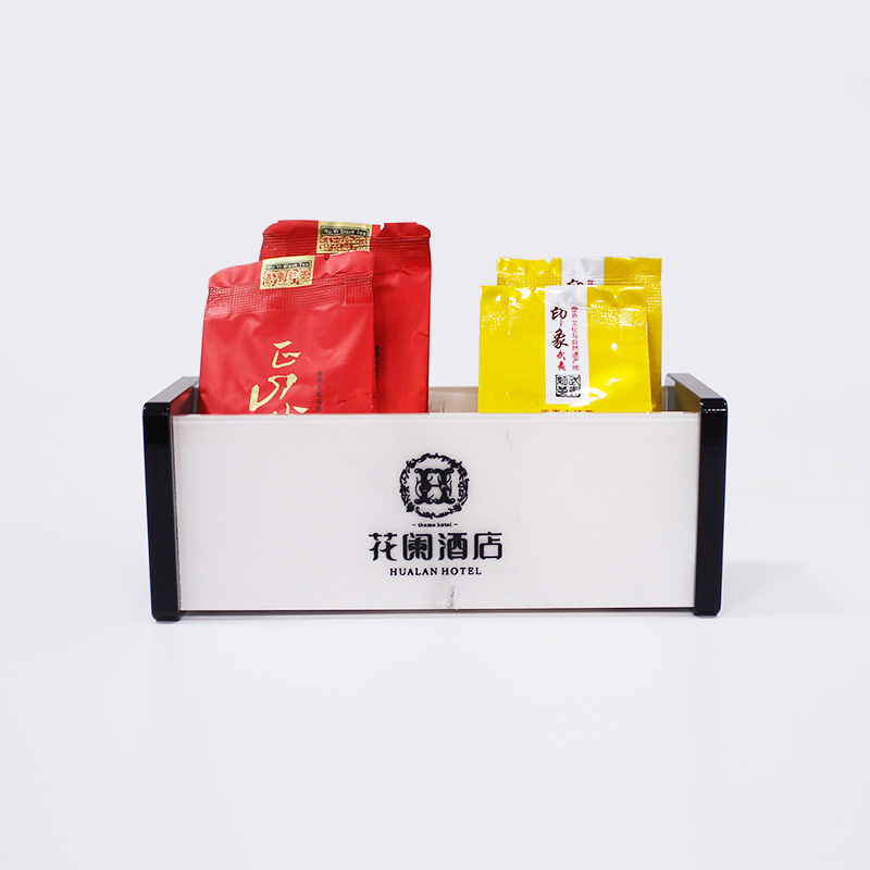 Custom Acrylic Teabag Holder Storage Box for Hotel Office