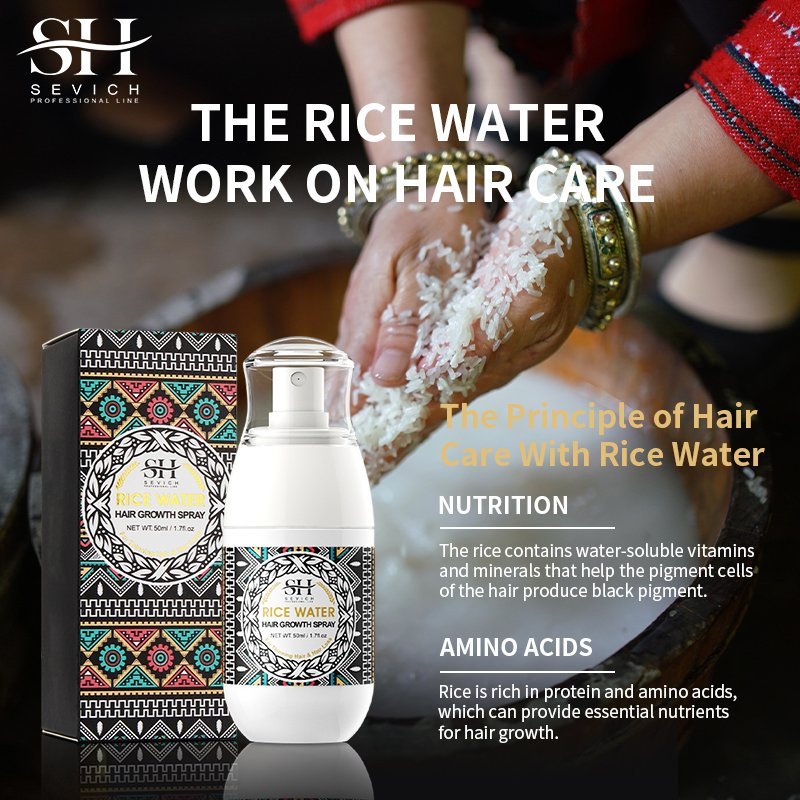 Direct Selling 50ml Hair Essential Oil Spray Rice Water Spray Shampoo Set