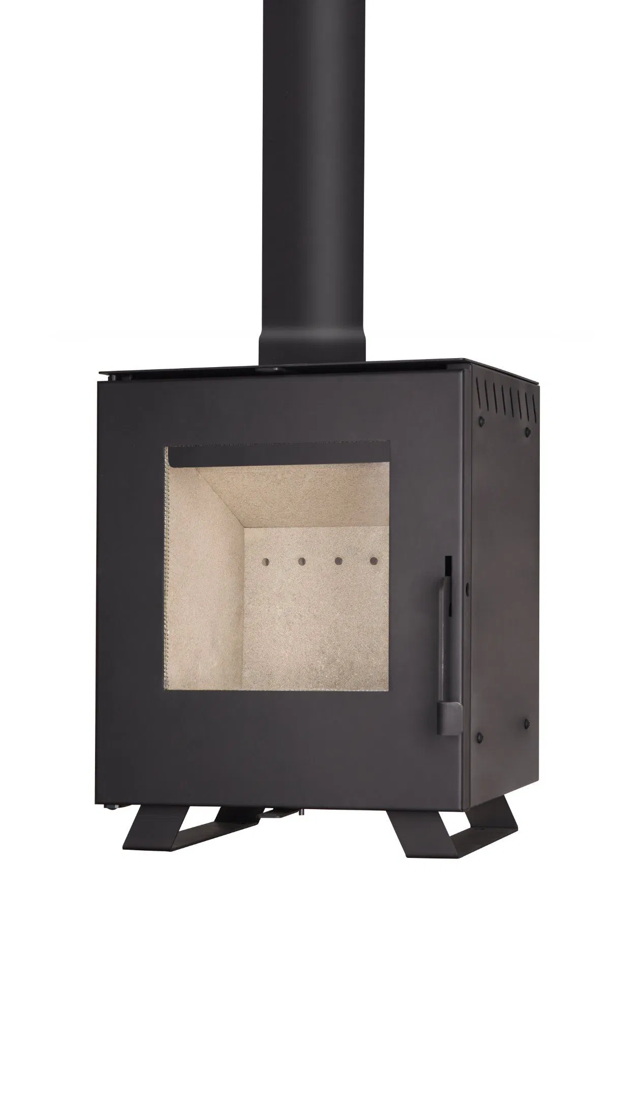Black Indoor Kitchen Ware Fireplace Household Wood Burning Stove Hot Sale QC-R01
