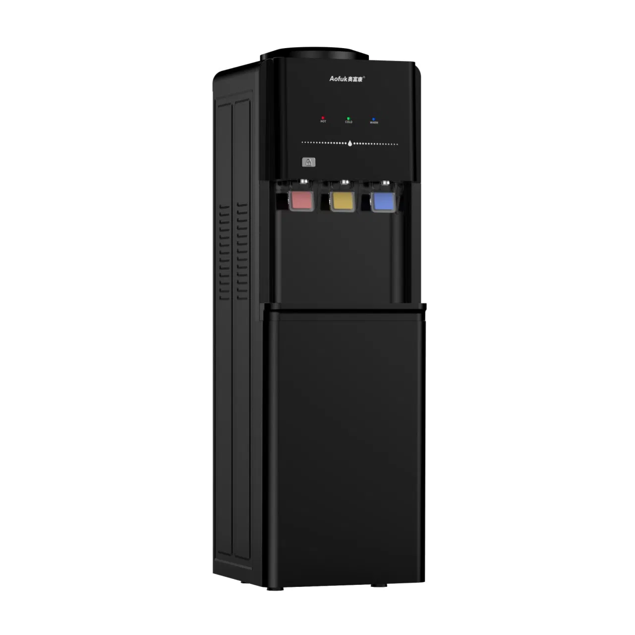 Compressor Refrigerated Water Dispenser with Three Safety Lock Taps