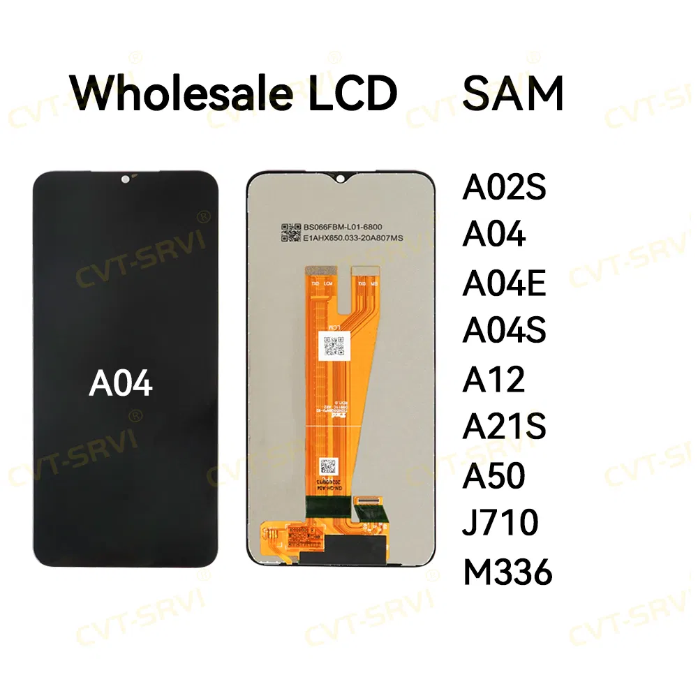 CVT-Srvi 100% Tested Original /OLED / High Quality Mobile Phone Display LCD for Samsung A04 A02s A04 A04e A12 A21s A50