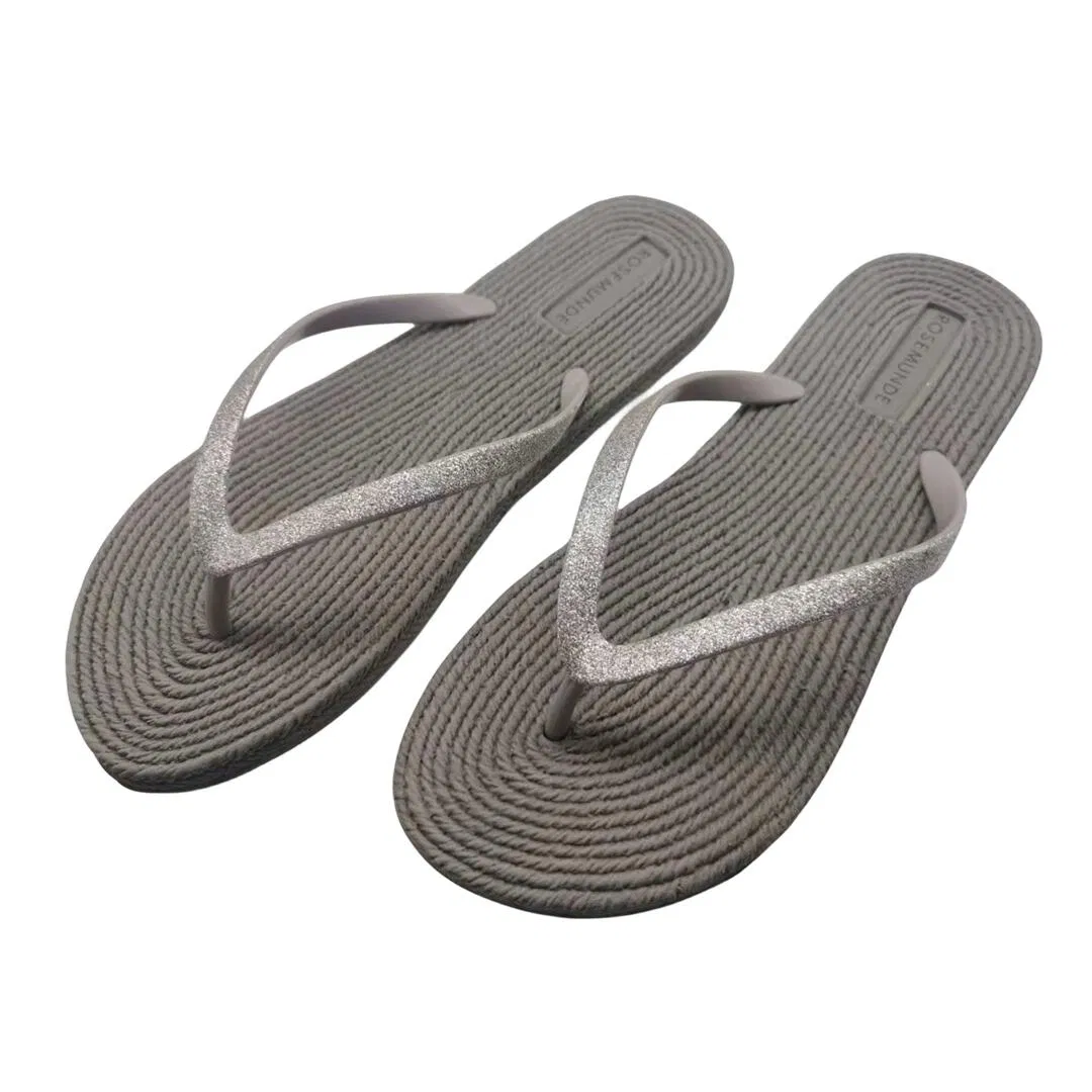 New Design Custom Logo Hotel Guest Summer Slide Slippers PU PVC EVA Outdoor Non-Slip Flip Flop for Women