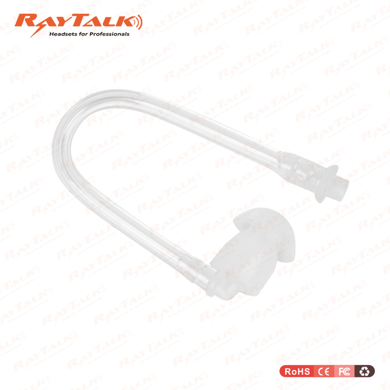 Transparent Coil Acoustic Air Tube Earplug with Copper Ring for Two-Way Radio Walkie Talkie Earpiece Earbud Headset Accessories Tube