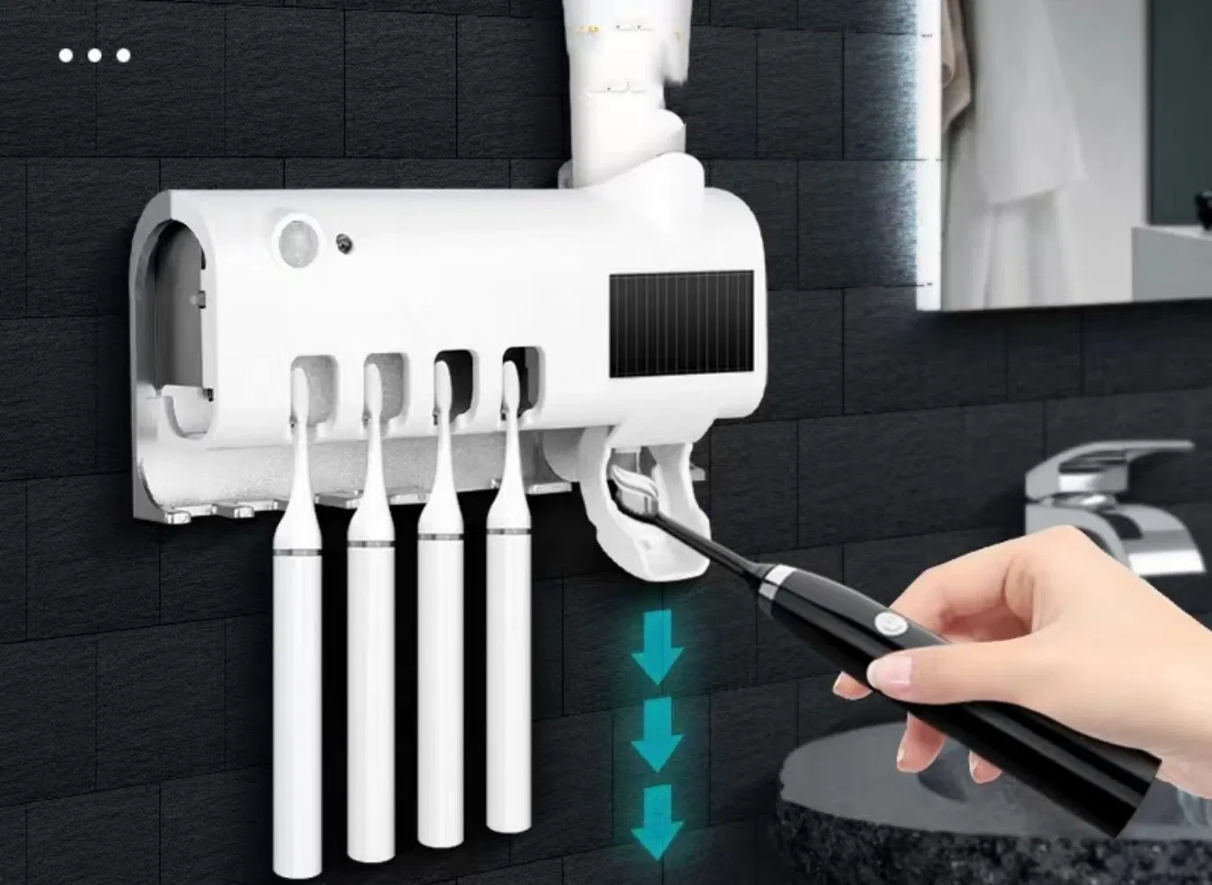 УФ-стерилизатор для зубных щеток с держателем