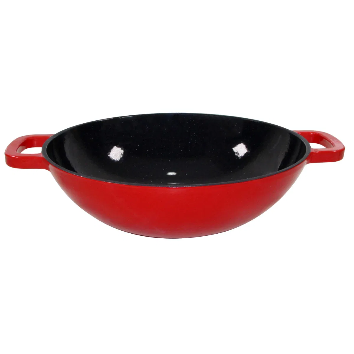 Чугунный вок с эмалью, 4 кварты, 30 см