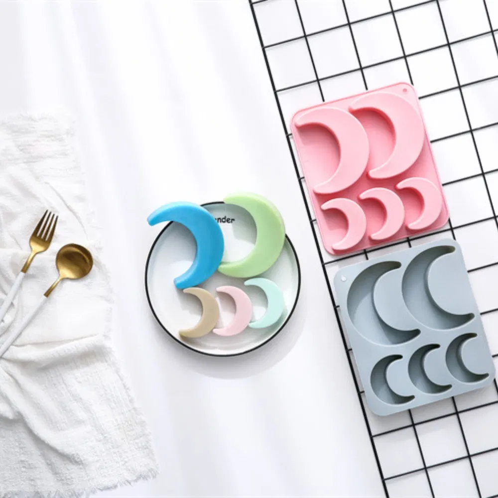 Silicone Moon Chocolate Mold, Flexible Heat Resistant Mold Wyz26411