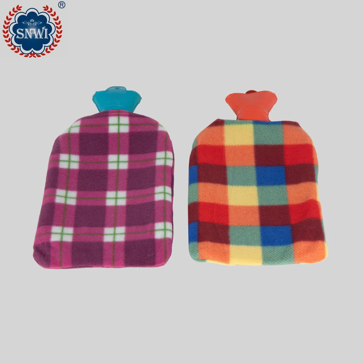 Wholesale High Quality Mini Rubber Hot Water Bottle Bag with Fleece Cover