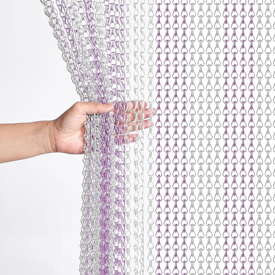 China Good Quality Metal Drapery Chain Fly Screen - Aluminum Chain Door Fly Screen and Curtain