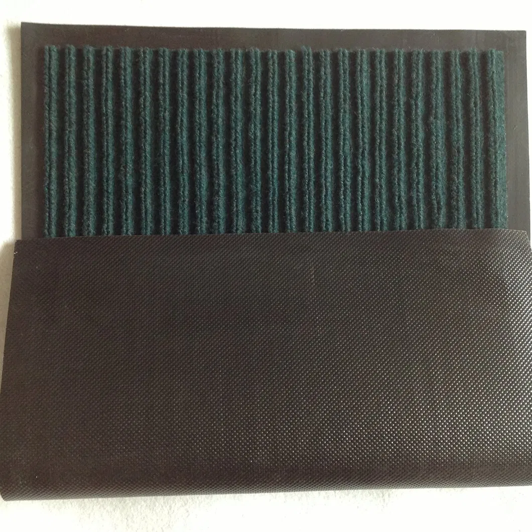 Modern Double Stripes PVC Floor Mats Non-Slip and Absorbent Exhibition Capret
