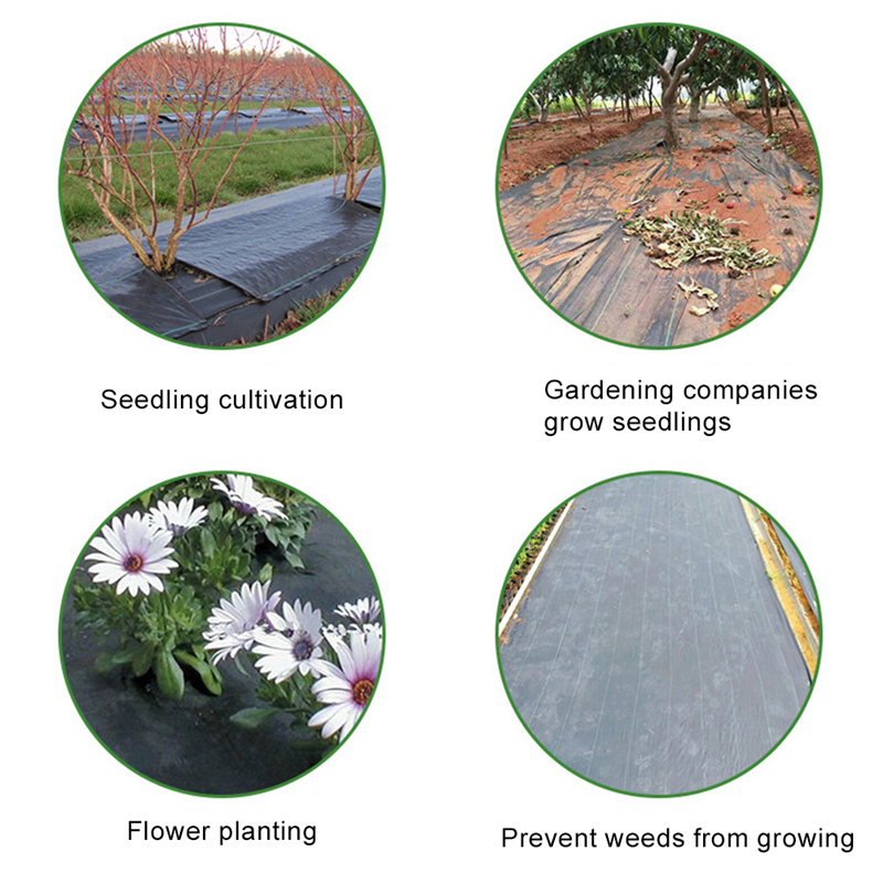 Garden Weed Control Mat Plastic Ground Cover Mesh
