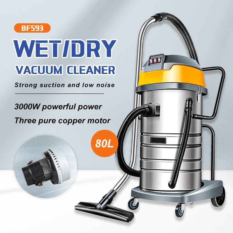 Chinese Manufacturer Wet/Dry Vacuum Cleaner/Washing Machine for Vehicle Repair with 80L Capacity