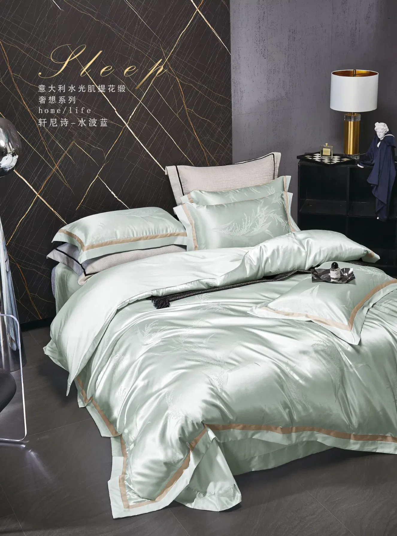 Wholesale Custom 100% Cotton Duvet Cover Flat Sheet Pillowcase Bedding Set