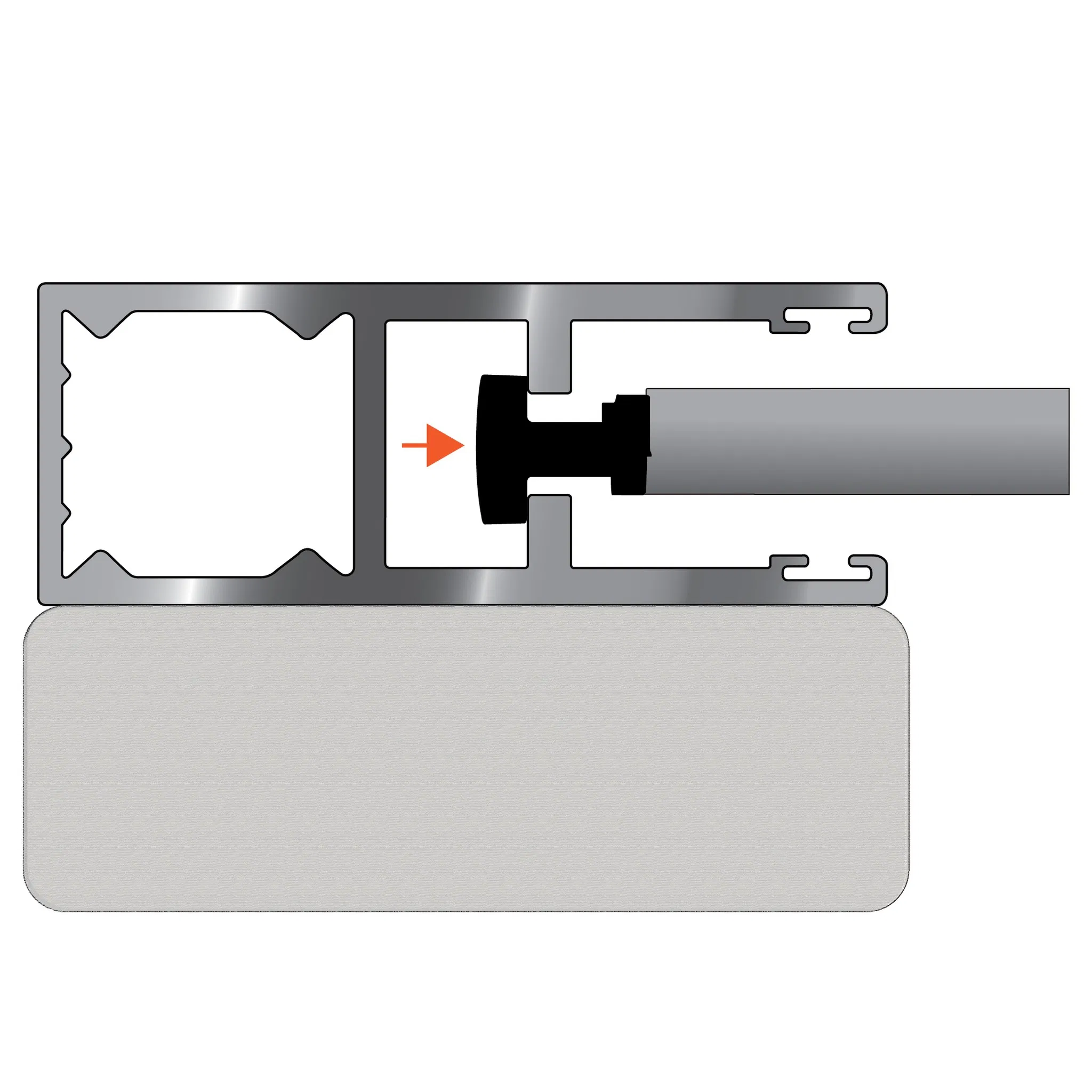 Auto Large Industrial Roller Shutter Gate, Aluminum Roll up Door with Movable Side Plate