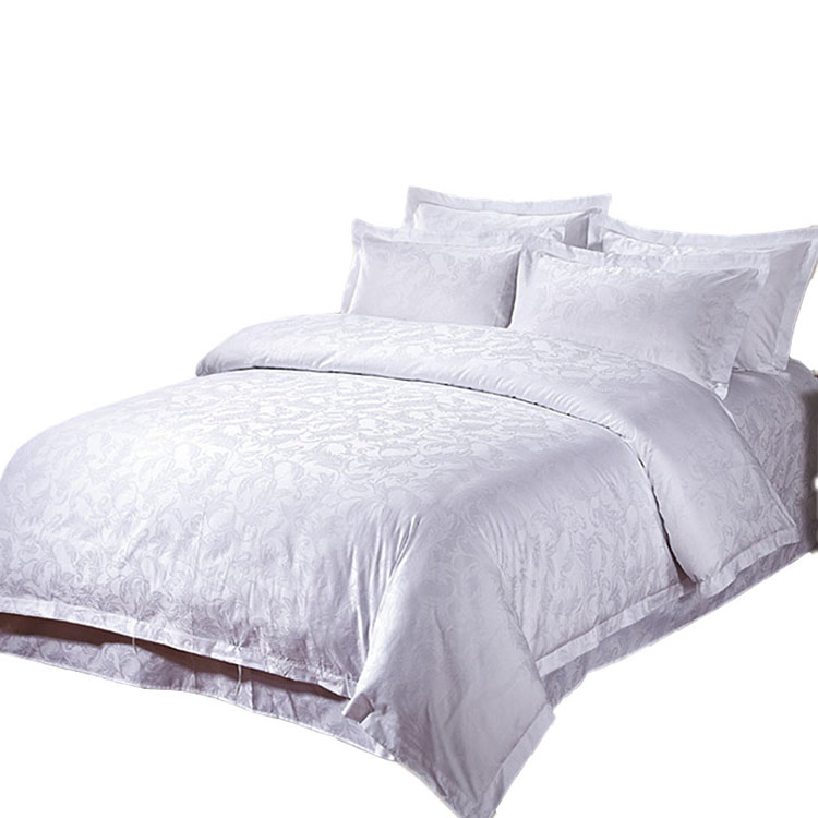 2024 New Linen Cotton Single Duvet Cover Full Satin Jacquard Duvet Cover for Hottel