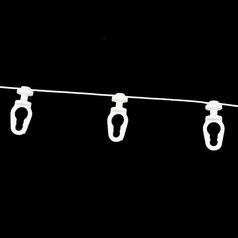 Hospital S-Type Straight Curtain Sliding Runners Motorized Ripple Fold Curved Electric Curtain Carrier