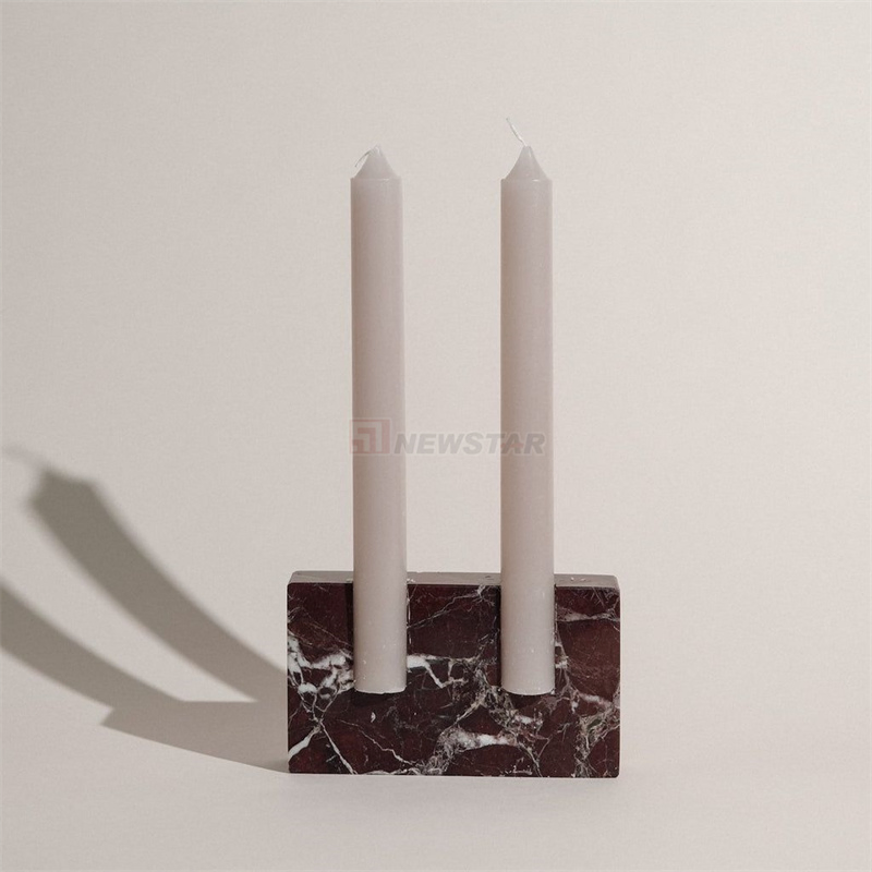 Newstar Home Decoration Natural Marble Tray Travertine Tray Plate Candle Holder Tray
