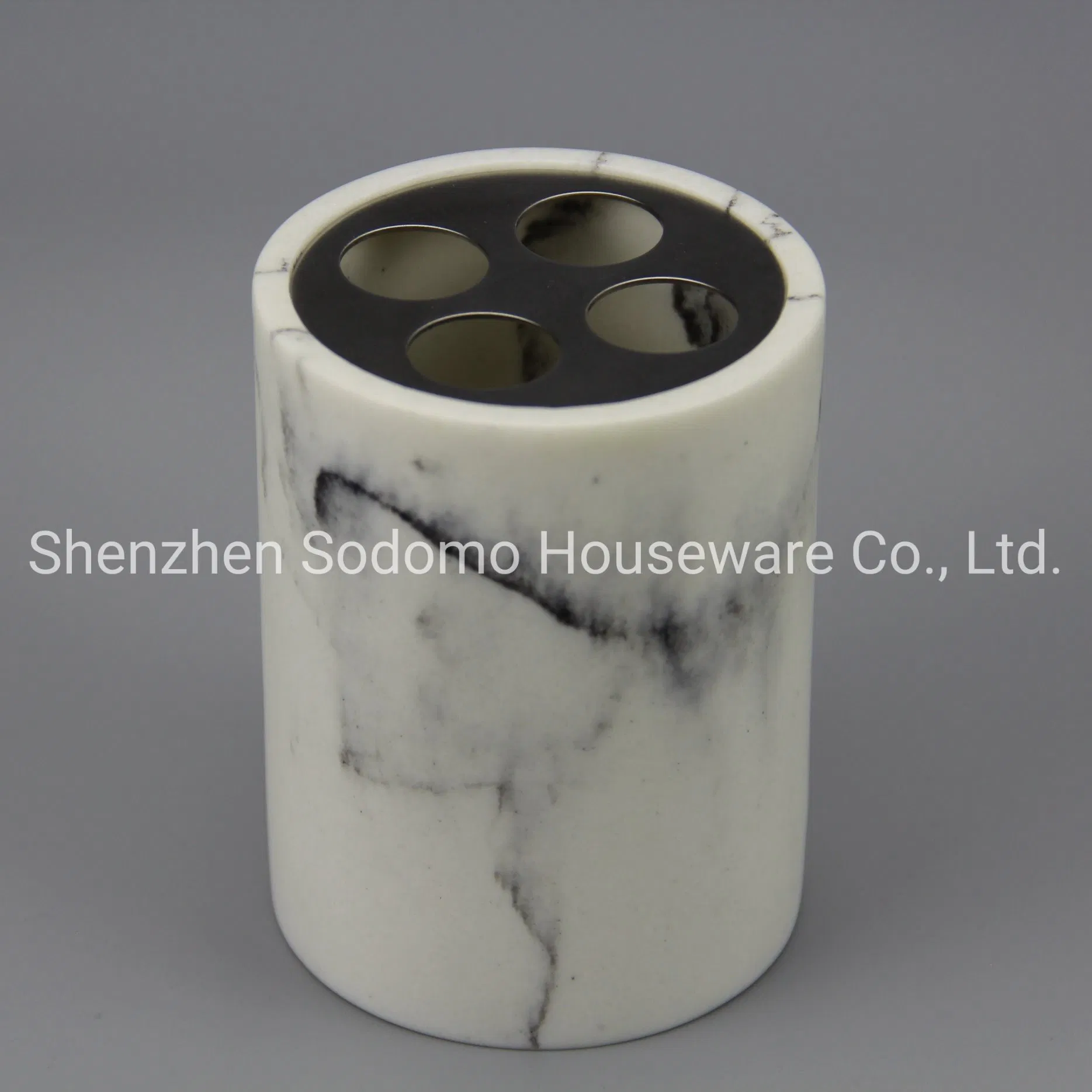 Top Selling Polyresin Bathroom Toothbrush Holder (BP0142-WMA)
