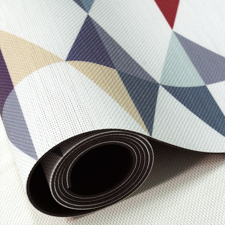 Woven Vinyl Kitchen Mats PVC Printed