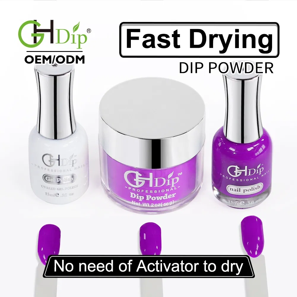 Fast Drying Dipping Powder Color Match Gel and Lacquer