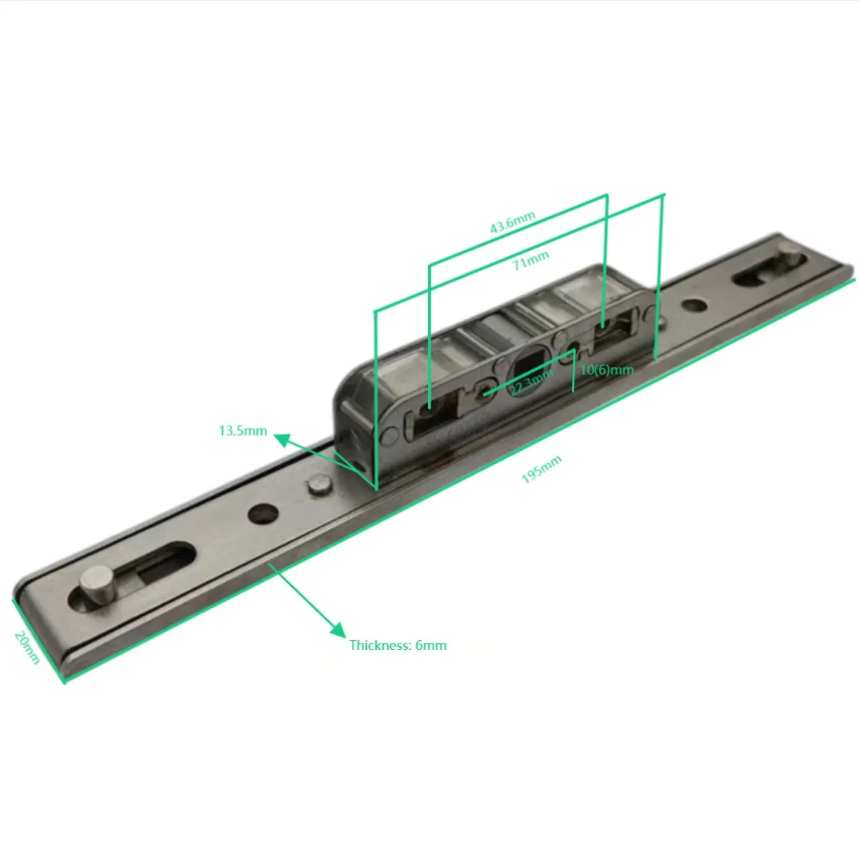 Doors and Windows Aluminum/Stainless Steel Transmission Lock Case
