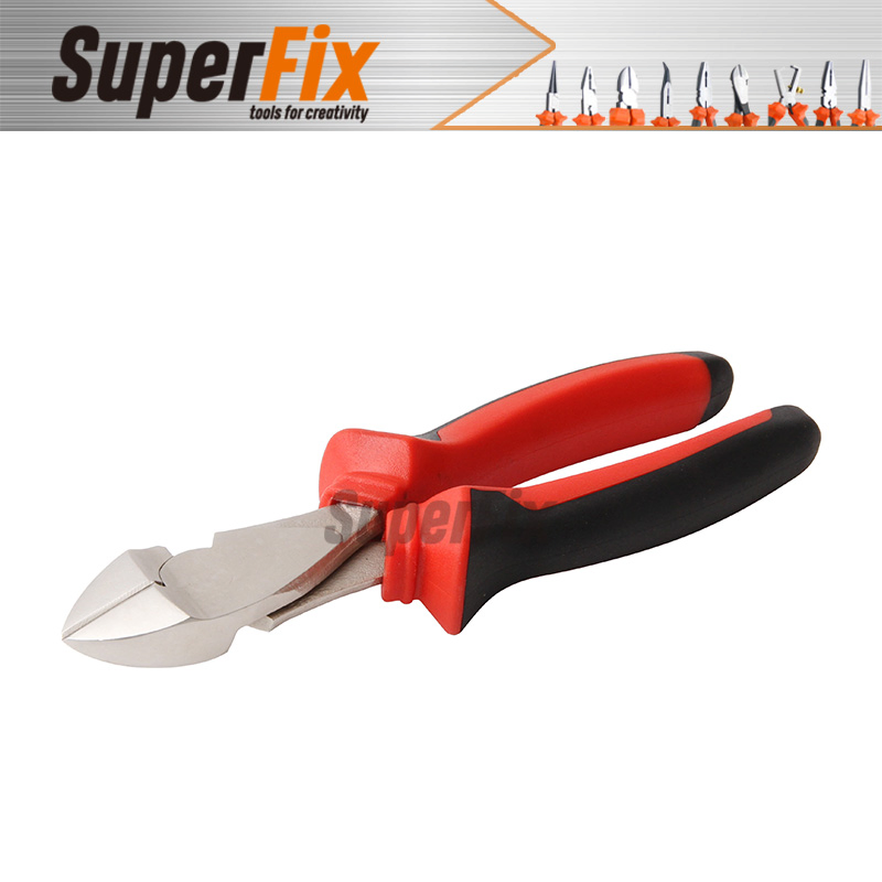 Alicate Professional Plier with PVC Handle, Polish Finish, Carbon Steel, Funcitonal/Cutting/Twisting/Clamping, Combination Pliers