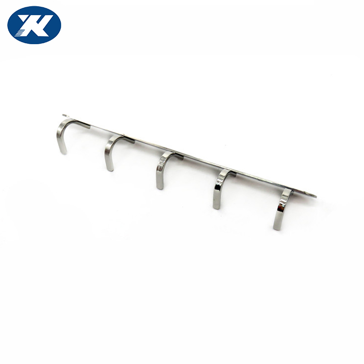 Настенные крючки для одежды 5 шт, нержавеющая сталь и дерево