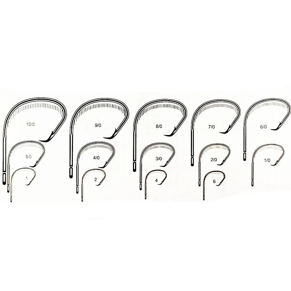 Alpha Hot Sale Red Black 7381 Sport Circle Fish Hooks 1#-6# 1/0#-10/0# Saltwater Strong Carbon Steel