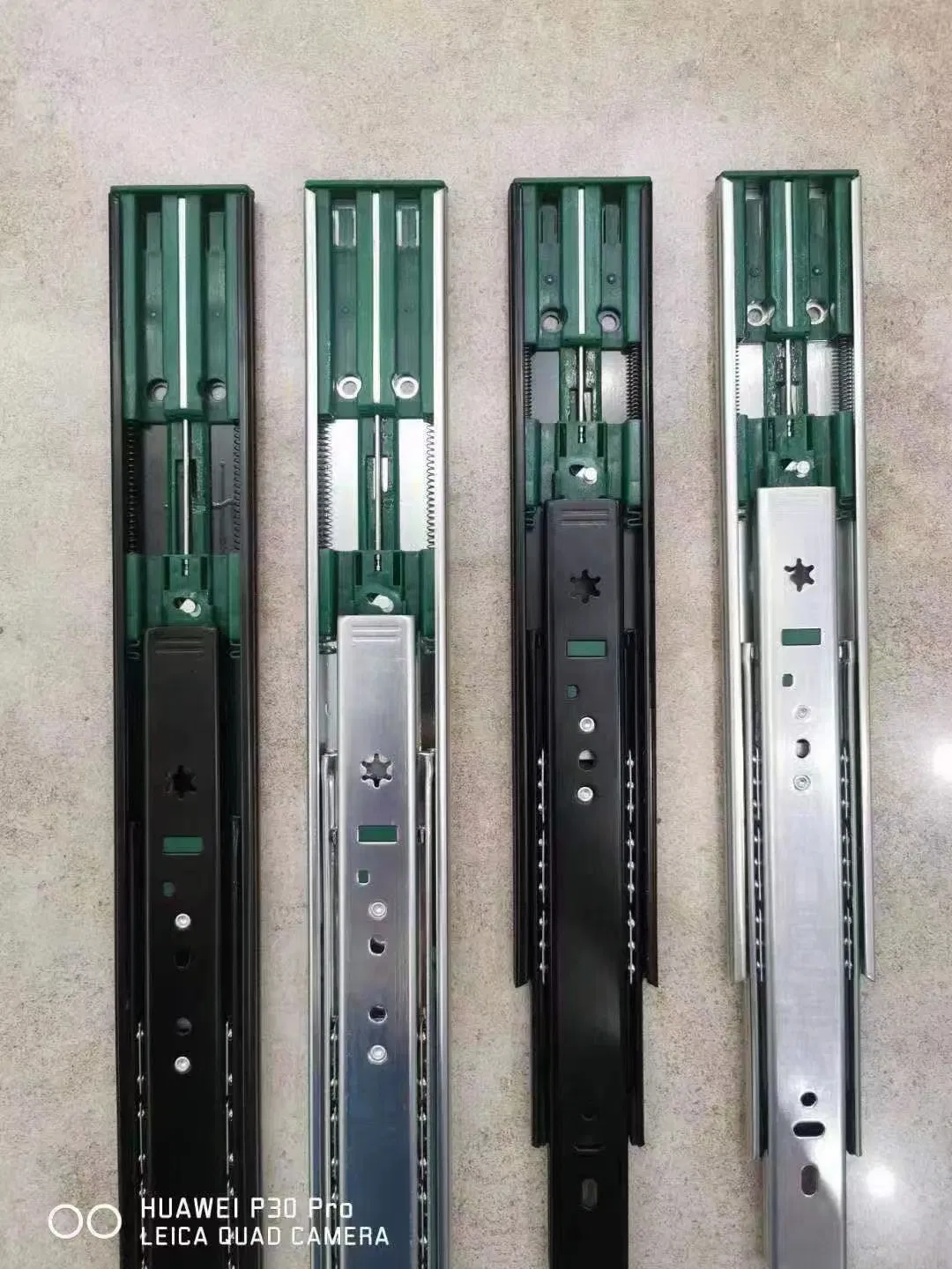 Top Quality Telescopic Drawer Channel /3-Fold Steel Ball Bearing Slide