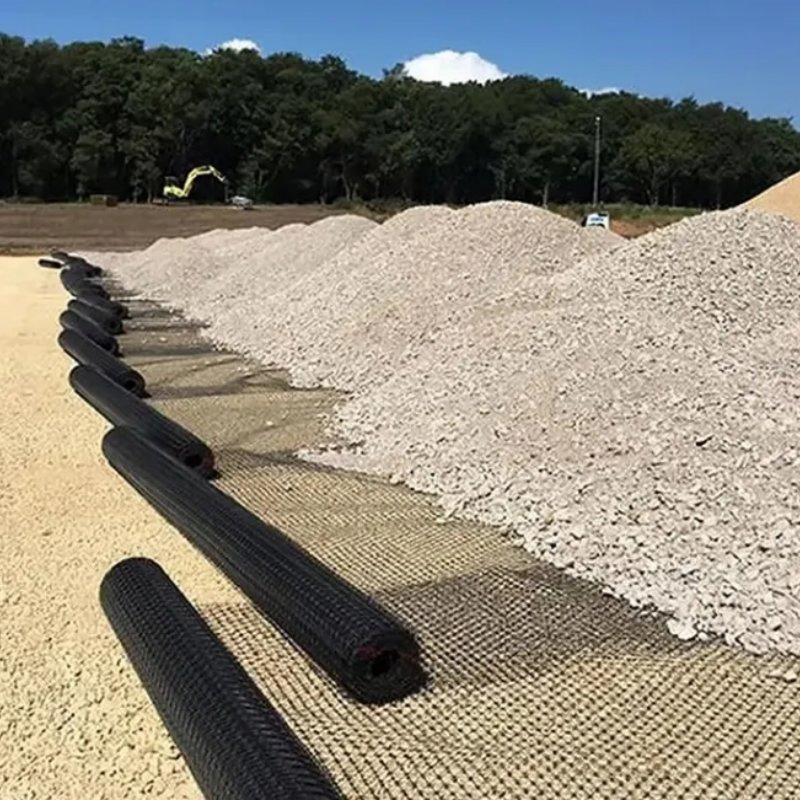 High Density Polyethylene Steel Plastic Geogrid for Soft Ground Reinforcement Polyester Driveway