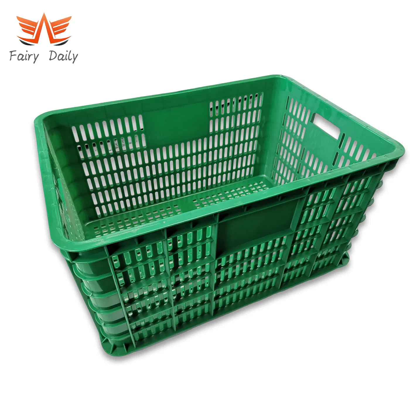Plastic Supermarket Storage Bin Containers Vegetable Milk Basket Crates