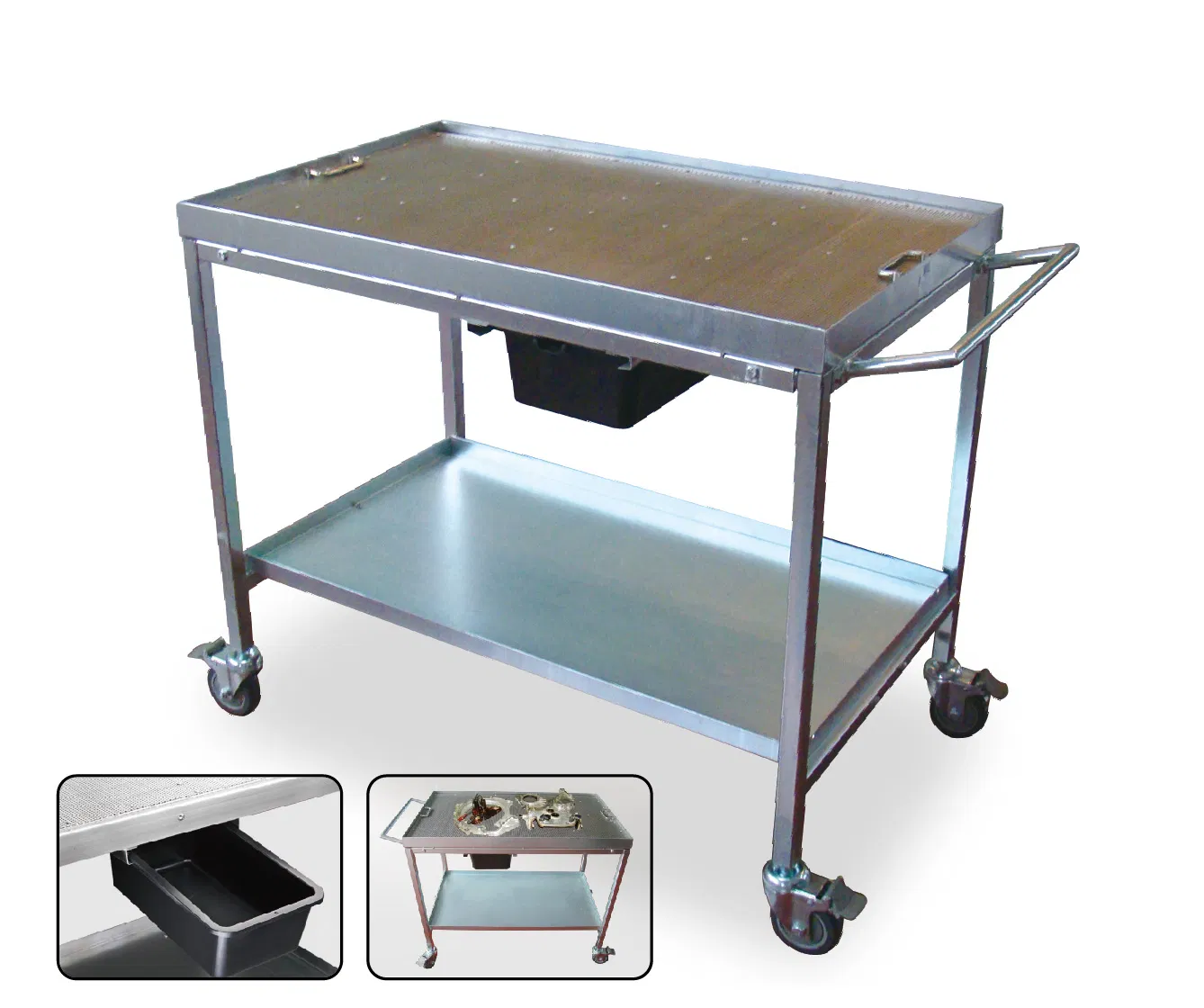 Workshop Roller Metal Tool Trolley Steel Cart