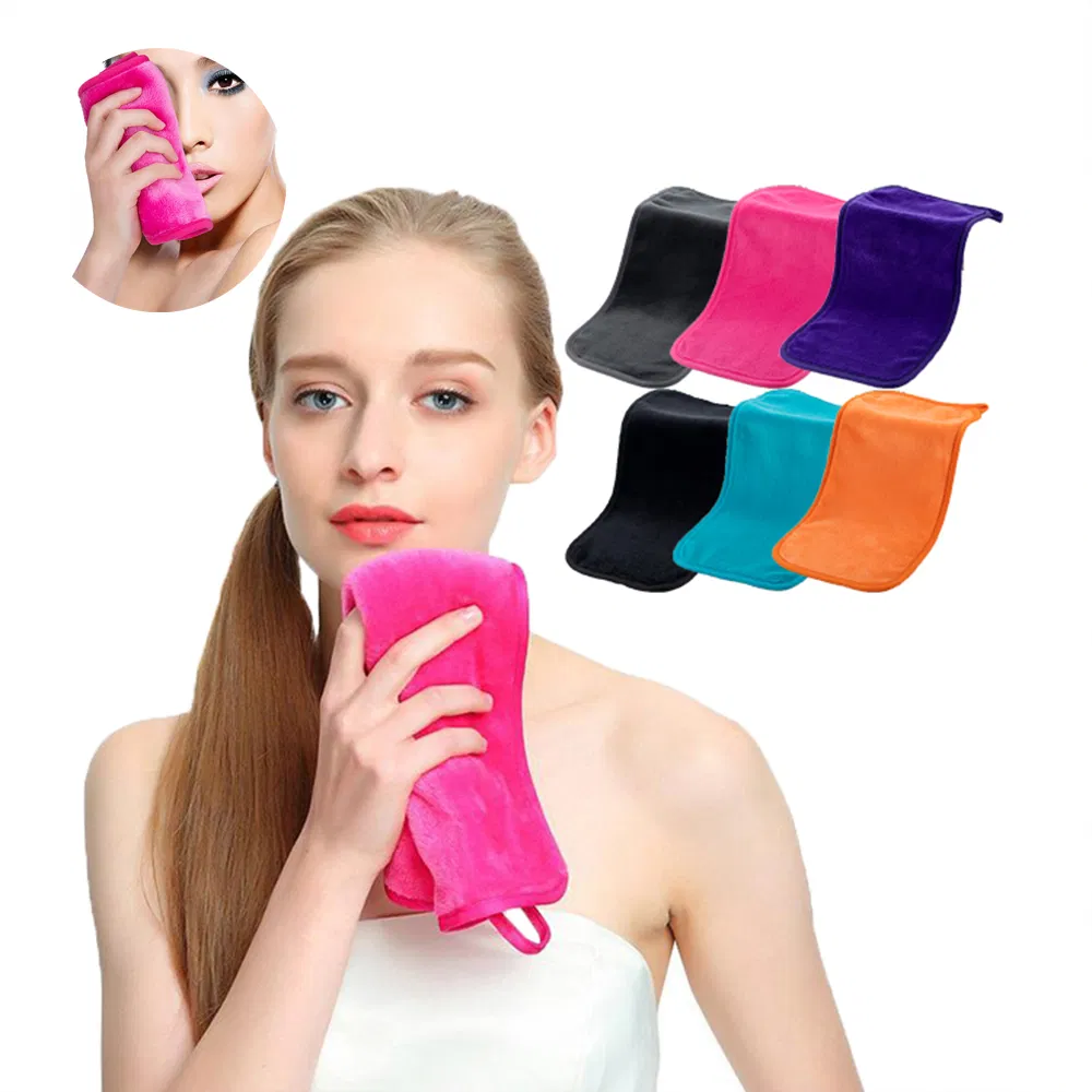 Facial Cleaning Towels Face Cosmetic Eraser Cloth Microfiber Makeup Remover Towel