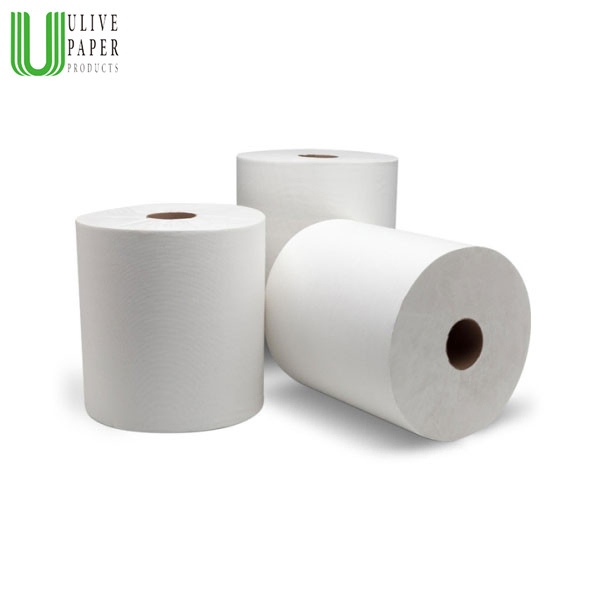 Ulive 1 Ply Absorbent Hardwound Roll Towels