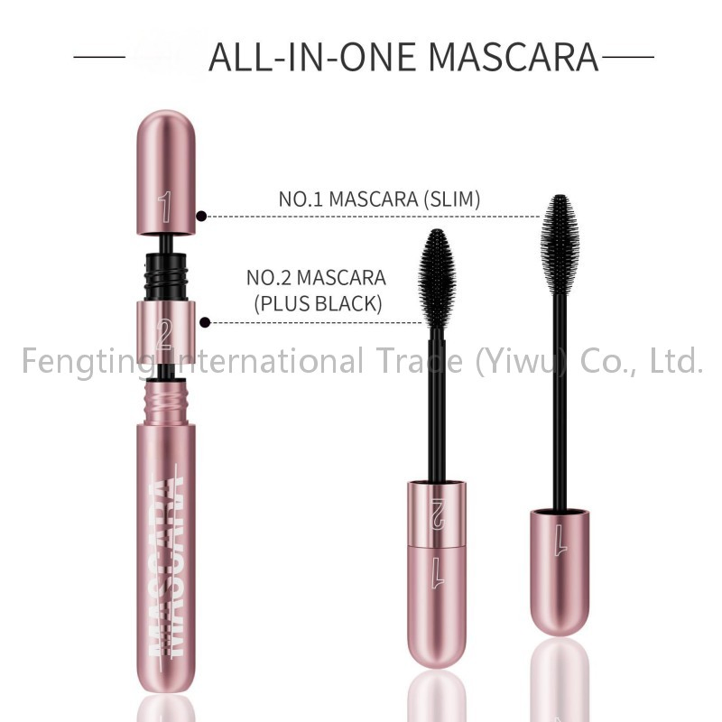 Liquid Curling 3D 4D Moisturizer Vegan Fiber Long Lasting Waterproof Volume Mascara Eye Mascara Custom