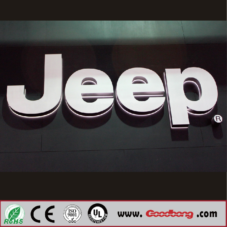 Custom Wall Sign Letters 3D Backlit Signage Logo Illuminated Letters