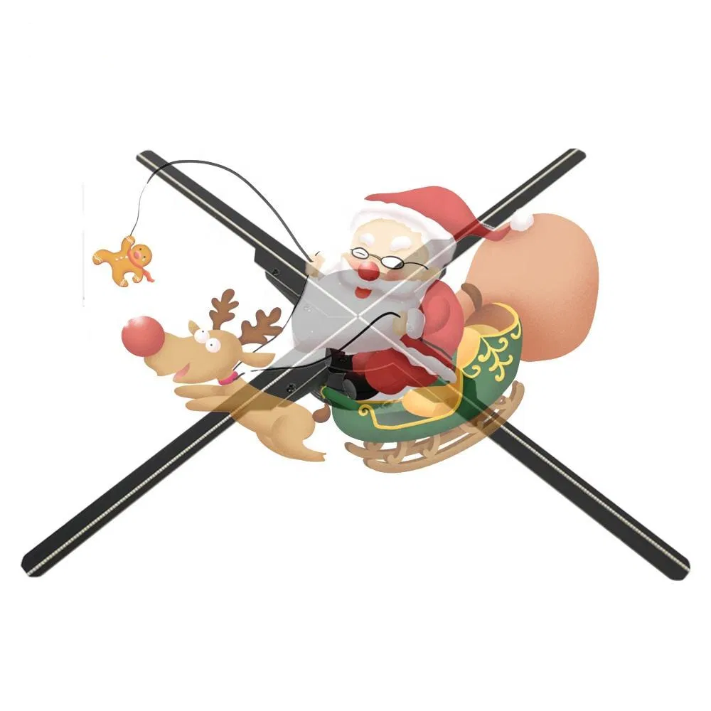 3D голографический вентилятор для рекламы, 4 лопасти