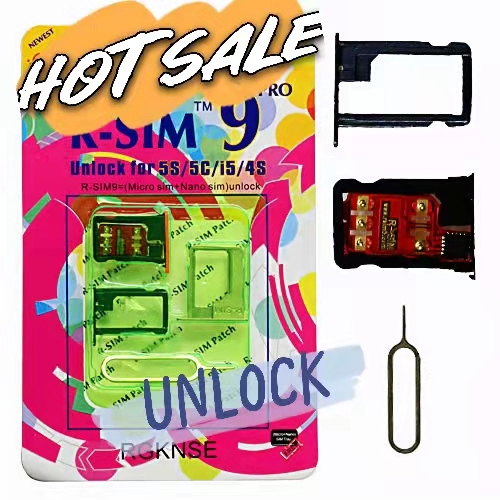 R-SIM 9c Cellphone Tools Unlock Nano/Micro SIM Card for ISO iPhone 4S/5/5c/5s