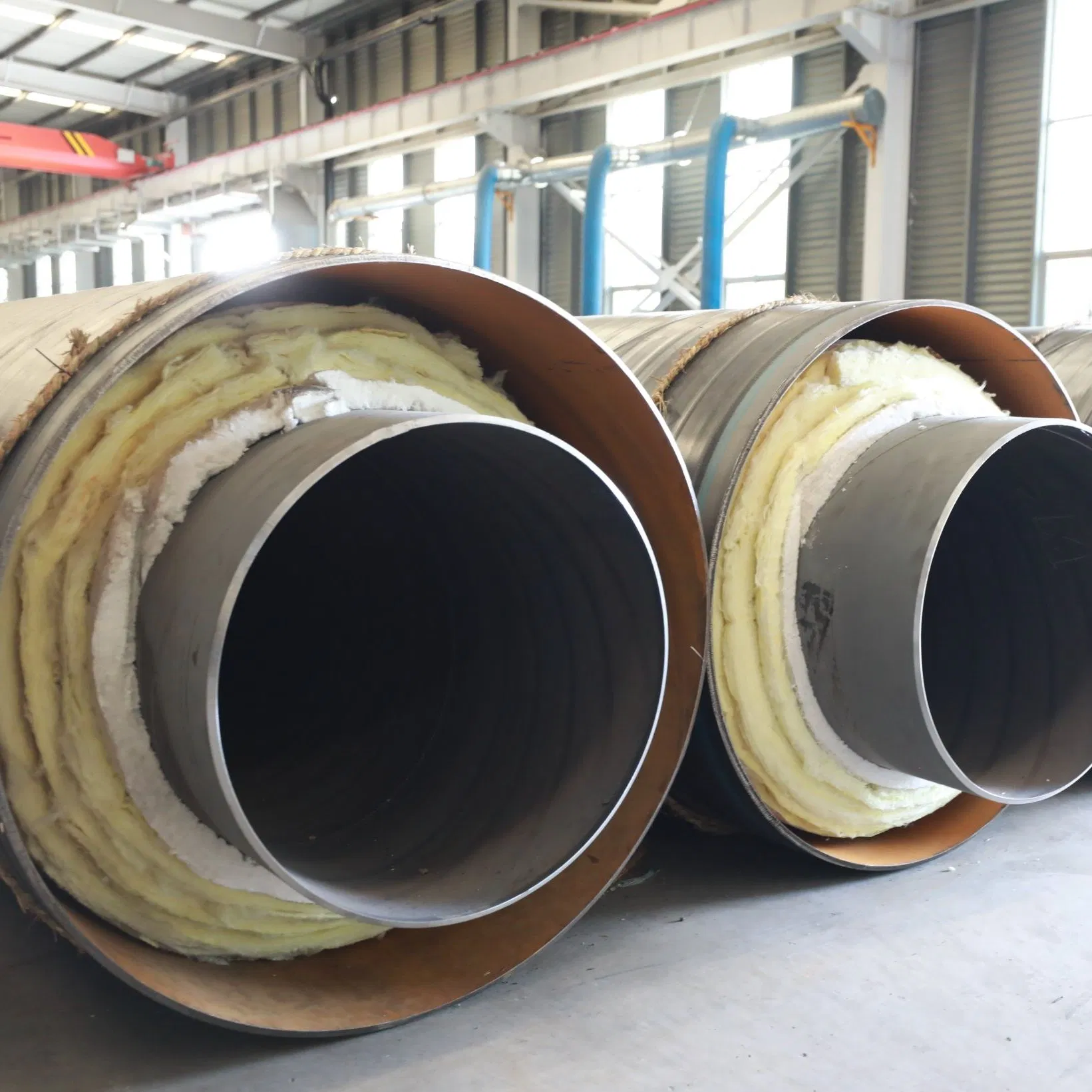 3 Inch Glass Wool Steel Jacket Firproof Flexible Calcium Silicate Underground Steam Insulation Pipe