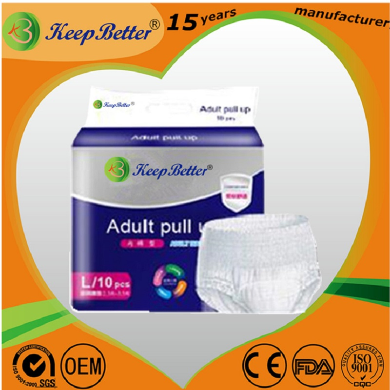 Medical Nursing Home Supermarket Pharmacy Supply OEM Wholesale Disposable Incontinence Products Adult Pull up Pant Underwear Diapers for Adults Elderly Factory