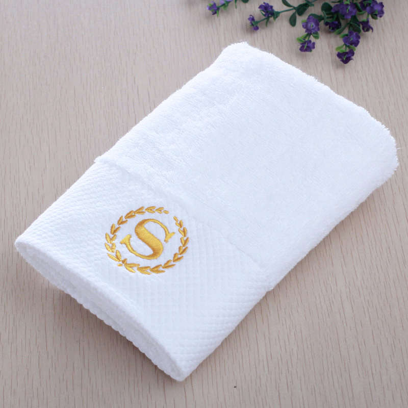 Elegant Diamond Band Woven Design Towels for Boutique Hotel Bathrooms