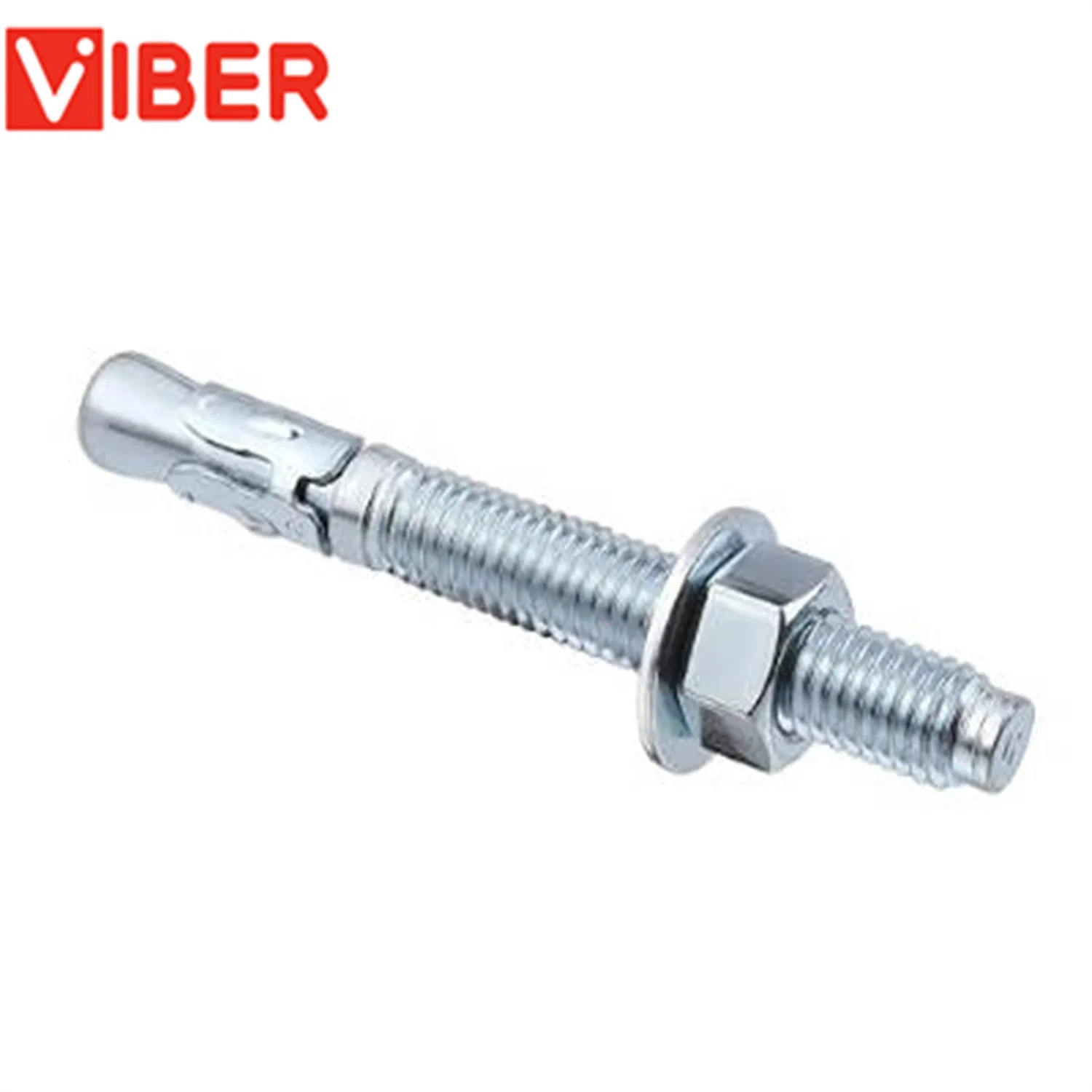 3/8X4 Inch Standard Fasteners for Heavy-Duty Zinc Wedge Anchors for Cement and Concrete