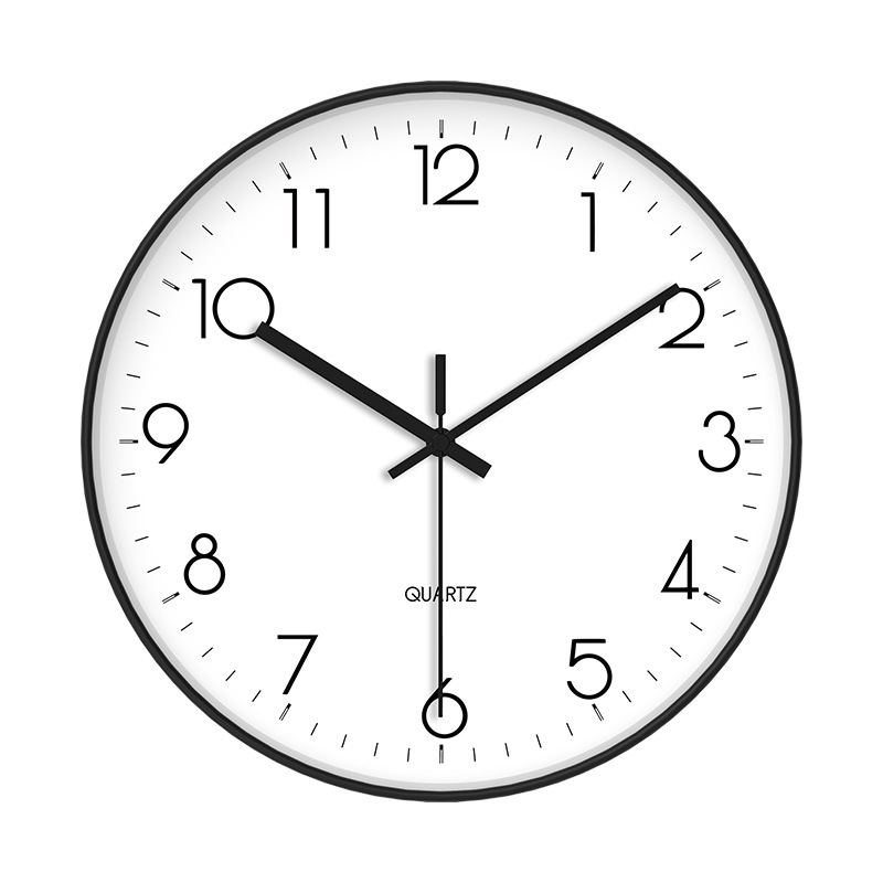 Customized Simple Plastic Quartz Wall Clock for Gift