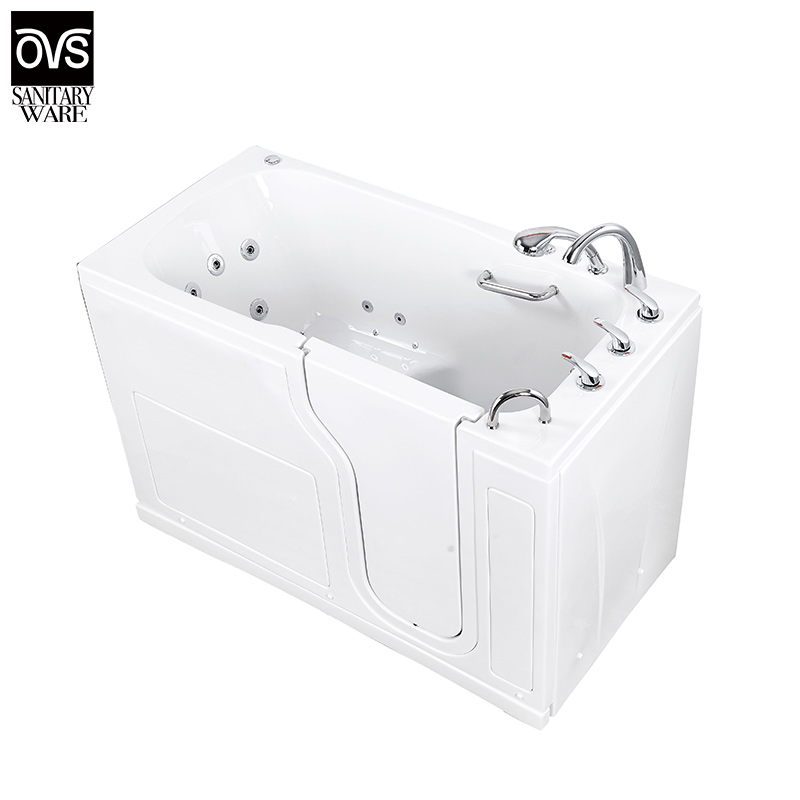 Ванна с гидромассажем и подсветкой, правая сливная