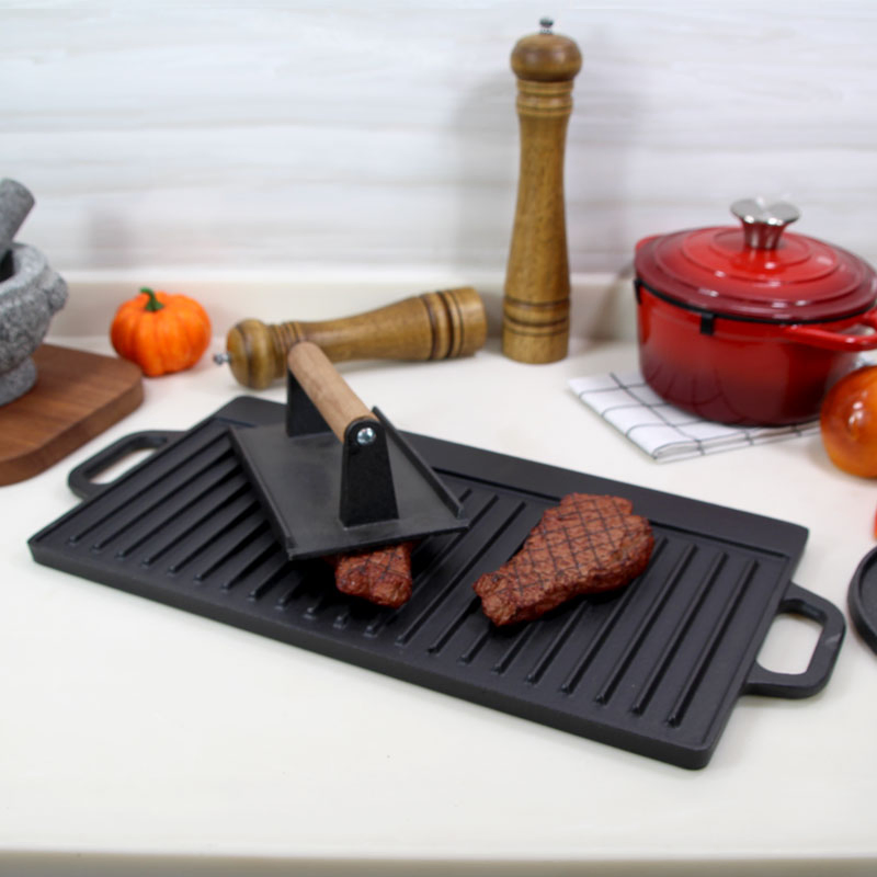 Preseasoned Nonstick Cast Iron Griddle Plate Grill Manufacturer From China