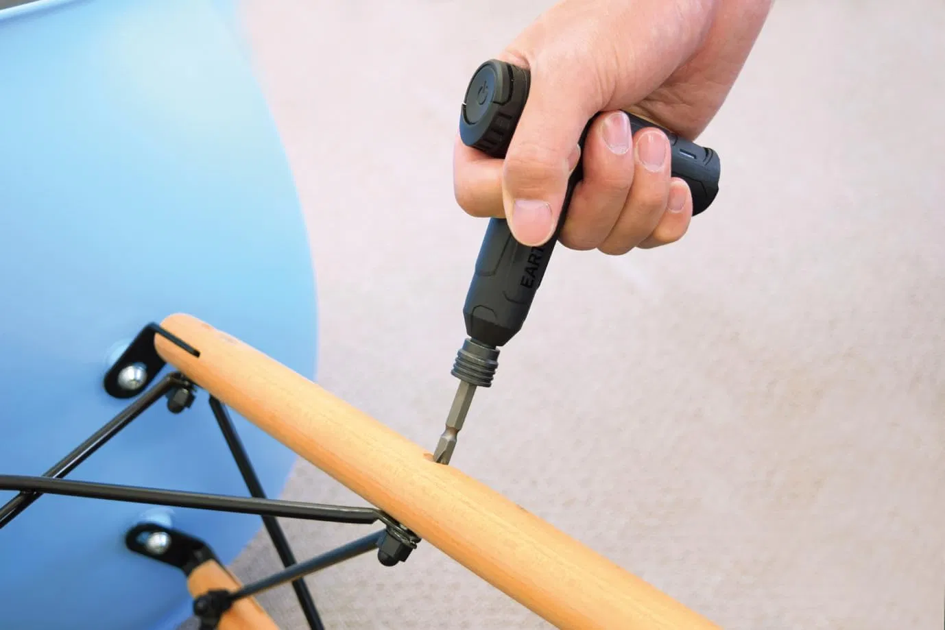 3.7V Cordless Electric Screwdriver Rechargeable Portable Mini Rotary Household Tool Automatic Manual All in One with USB Cable