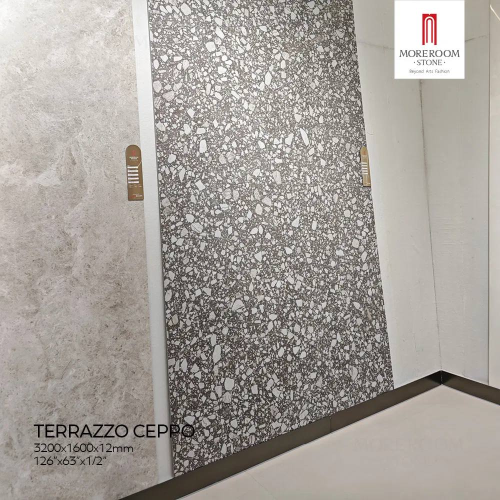 1200X2800 Sintered Stone Quartz Stone Wall Panel for Bathrooms Outdoor Use