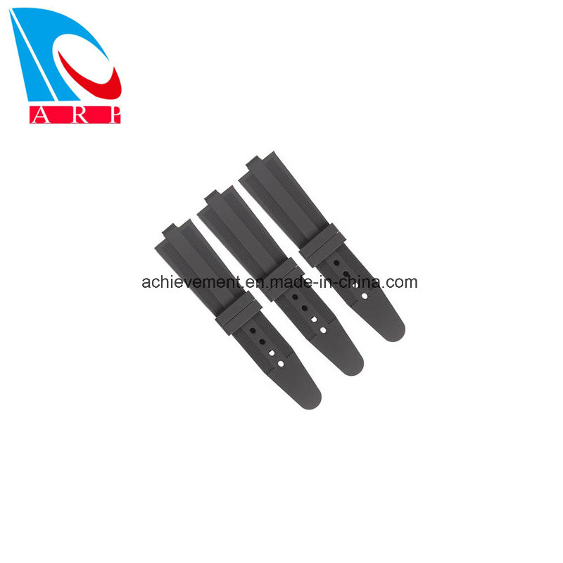 2025 Rubber Watch Band Silicone Strap with Stainless Steel Wide Buckle