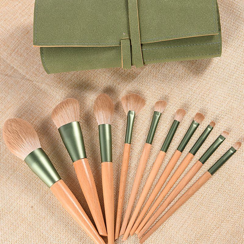 10 Green Dill Makeup Brush Sets of Bionic Hair Scatter Brush